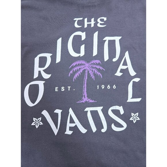 Vans Mens Charcoal Gray Graphic Medium T-Shirt With "The Original Vans" - Picture 4 of 7